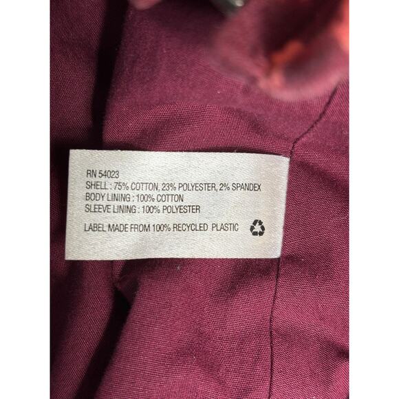 Gap Jacket Womens Size S Pink Leopard Sassy Zip Pockets Fall 2013 Cotton Blend - Picture 4 of 7